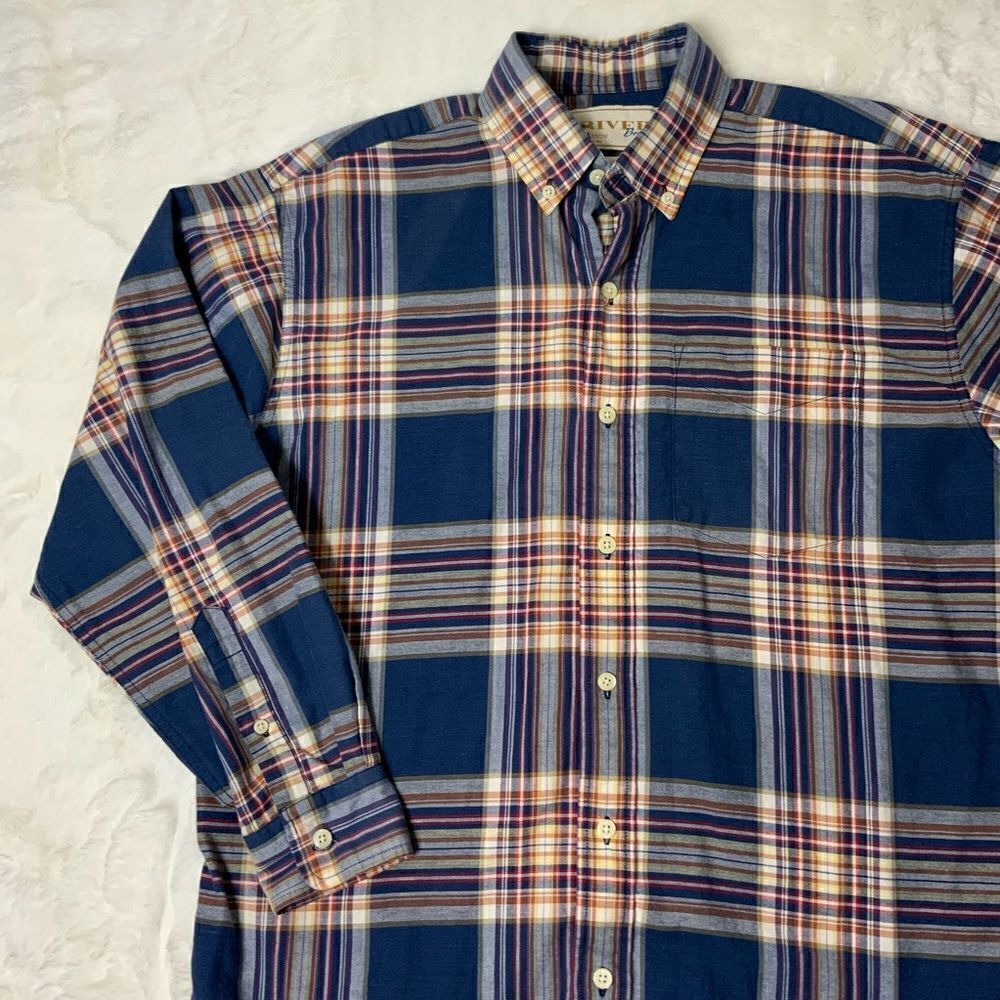 Vintage River Brand by Arrow grunge plaid shirt